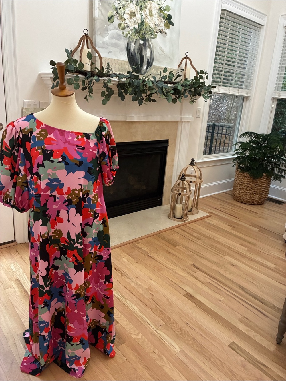 CROSBY by Mollie Burch Bright Multicolor Floral Maxi Dress